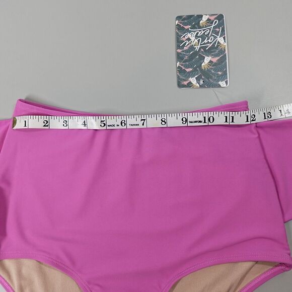 KORTNI JEANE Bikini Bottom XS Purple Tie-Up Front Retro Flattering - Picture 11 of 15